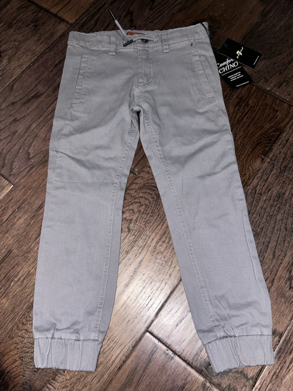 Seven of Mankind Kids Comfort Stretch Grey Boys Chino Jogger Pants Sz 6